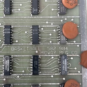 Untested Vintage Midway Basketball  arcade Video game board PCB Cj
