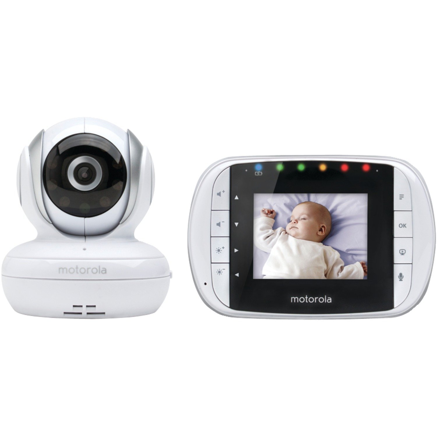 Motorola MBP33S 2.8-Inch Color LCD Video Baby Monitor with Zoom and Remote Camera Control for Enhanced Monitoring