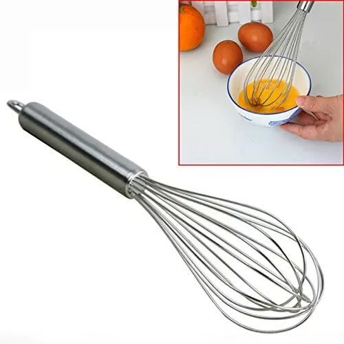 Stainless Steel Wire Whisk Balloon Whisk Milk & Egg Beater 24 cm