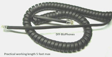 2-Pack Avaya 1400 1600 Series Phone Handset Cord 1416 Digital/IP Flat Black 9Ft