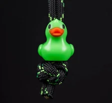 RARE Urban EDC Lucky Duck - Slime Green Lanyard Bead USA MADE Polymer Resin