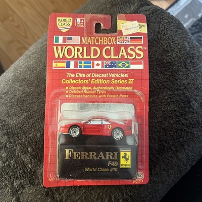 1989年MATCHBOX製の、フレディフィギュア　希少。 1989 Matchbox World Class Ferrari F40 Collectors Edition Series II