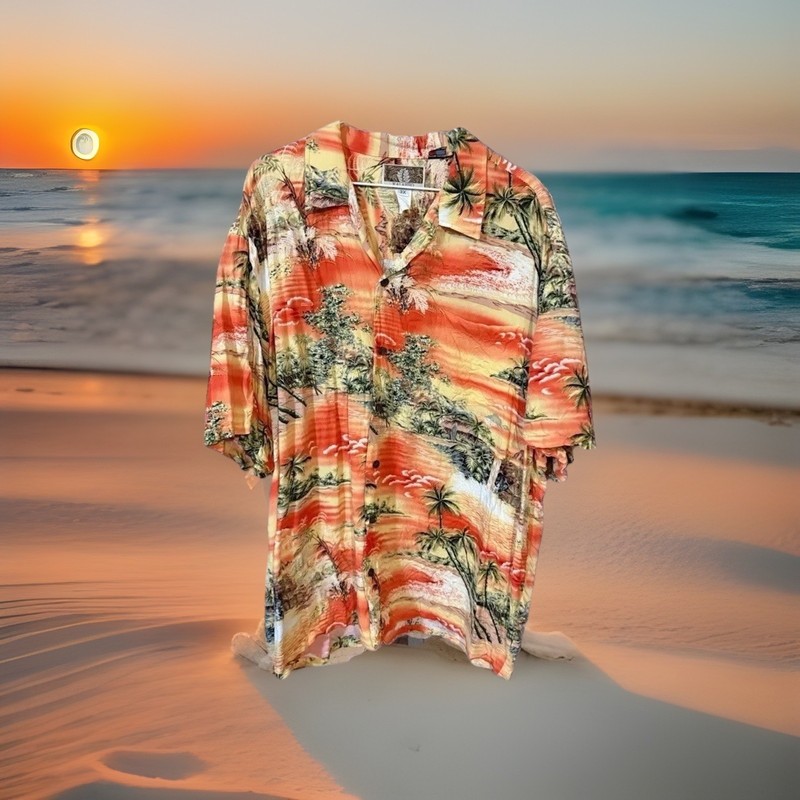 Men’s 3XL Kalaheo Rayon Hawaiian 🌺 Shirt 