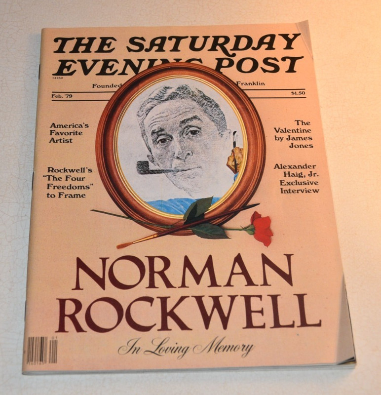 Norman Rockwell The Saturday Evening Post Magazine "In Loving Memory" Feb 1979
