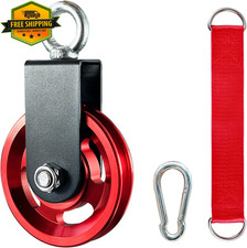 Exercise Equipment Cable Pulley 3.74In 360 Degree Rotation Heavy Duty Kit