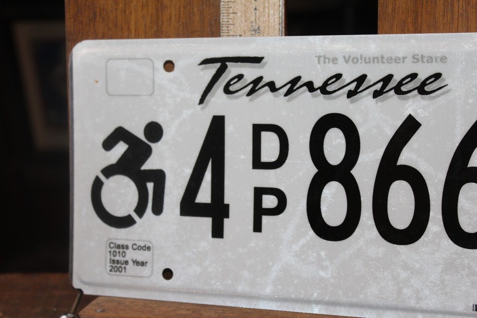 2001 Tennessee License Disabled 4 DP 8666 666 | eBay