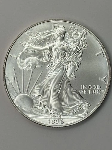Better Date 1998 American Silver Eagle 1 Troy Oz .999 Fine Silver  *2