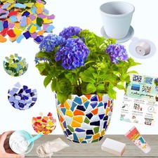 DIY Mosaic Planter Kit All-in-Ceramic Tile Craft for Beginners, Home D cor ...