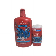  2 Old Spice Krakengard Body  Face Wash Deep Ocean Scent 24/7 Freshness 33.4oz