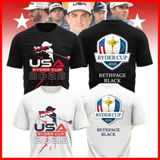 HOT HOT - USA 2025 Ryder Cup Bethpage 2 Sides Shirt 45th Ryder Cup Tee Fastship