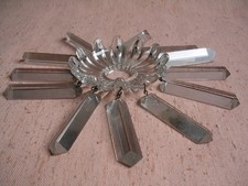 ANCIEN-1 bobèche à 12 pampilles pour lustre bougeoir en cristal de BACCARAT/2