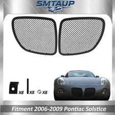 Black Mesh Grille Fits 2006- 2009 Pontiac Solstice Stainless Steel Grill Insert