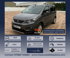 2019 - Peugeot Rifter Allure BlueHDI - 3 Seater - Fold Flat Ramp - WAV