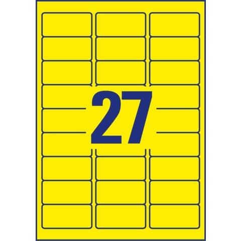 1-20X Avery Zweckform Stick&Lift Etiketten, 63,5 X 29,6 Mm, Gelb Bis 30% Rabatt-image