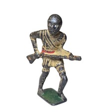 Grey Iron Toy Soldier G86 Ethiopian Tribesman Vintage Antique Dimestore