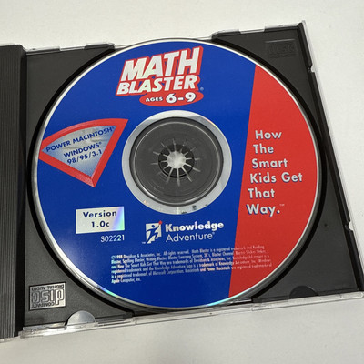 Math Blaster Ages 6-9 Windows 95 & 98 CD Rom Disk Only | eBay