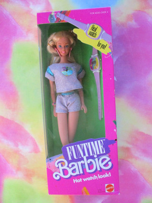 FUNTIME Barbie ''Hot Watch Look'' 1986 Vintage Mattel #3718