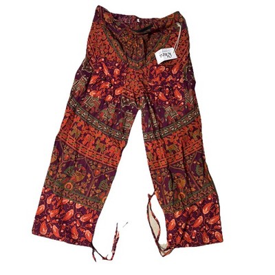 Anthropologie Sonrisa Paisley Soft Pants Size  Med handmade In Nepal