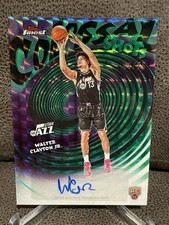 Walter Clayton Jr 2025-26 Topps Finest Basketball Green Colossal Shots Auto /75