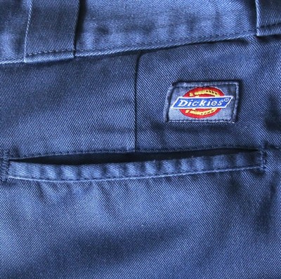 Dickies Work Pant Made in USA Vintage 90er dunkelblau/grau W34/L30 gut erhalten