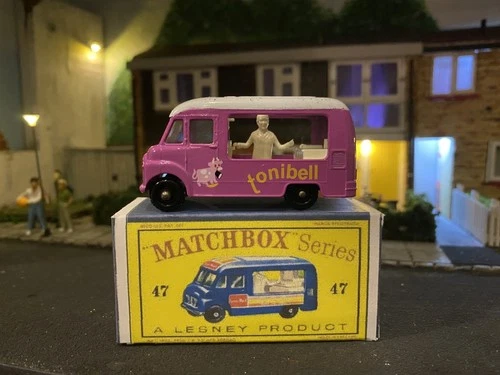 Lesney "Matchbox" Series No47 "Tonibell" Commer Ice Cream Van In Ex-Cond, Boxed