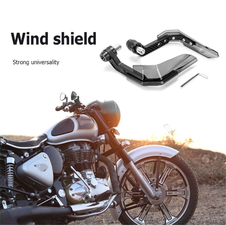 Protector de manos de aleación de aluminio para motocicleta a prueba de viento para manillar de 22 mm 2 piezas Foto 3 de 4