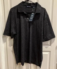 New Cutter & Buck  Drytec Moisture-wicking UPF 50+  Grey SS Polo Shirt XL
