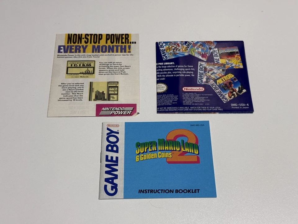 Super Mario Land 2 With Box, Manual (Nintendo Game Boy) (Working) - Image 2 of 4