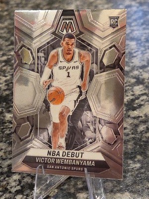 VICTOR WEMBANYAMA 23-24 PANINI MOSAIC NBA DEBUT BASE RC #257 SAN
