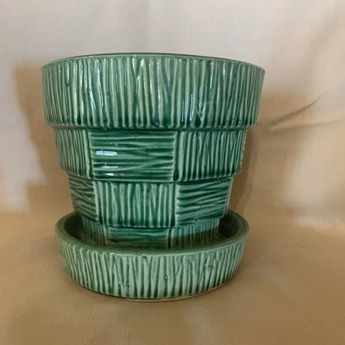Vintage McCoy Flower Pot Planter 5” Tall