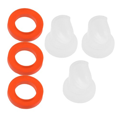 #ad 3 Sets Beer Keg Tap Check Valve Gasket Keg Washer Kit for Drink Dispenser and $16.73