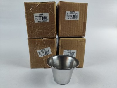 Lot of 48 (4x 12 PACK) DON Flared Sauce Cup Stainless Steel 3 oz