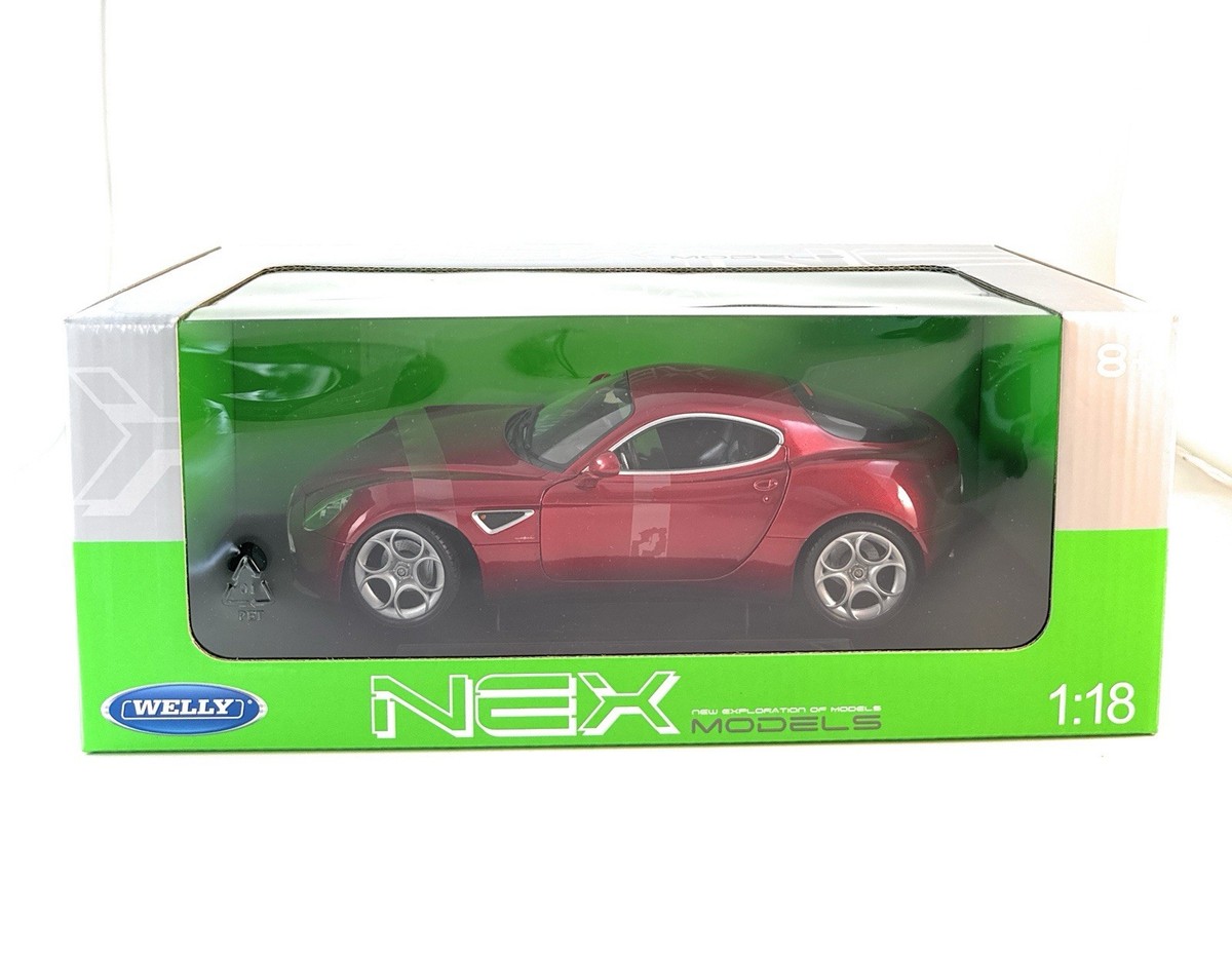 Alfa Romeo 8C Competizione Red 1/18 Scale Diecast Model Car By