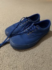 VANS Blue Low Top Lace-Up Men s Sneakers