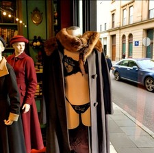 PURE CASHMERE MINK Vintage 1950's Brown Coat Mink Collar Mink Stole Medium