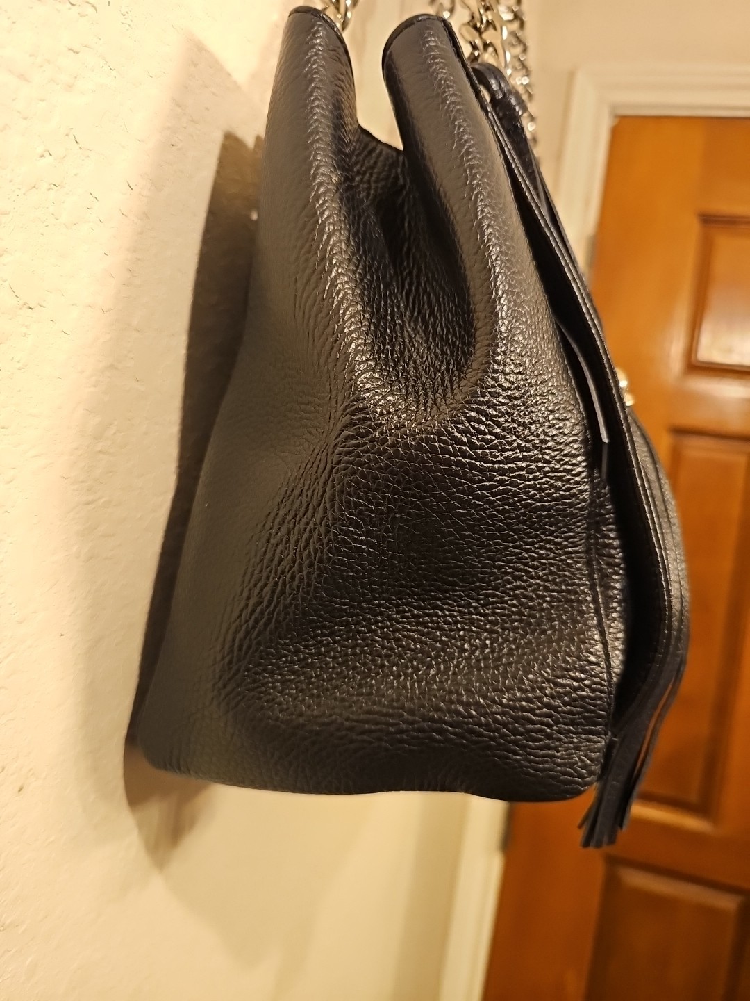 Valentino By Mario Valentino Luisa Rock Leather Shoulder Bag Women's Black  thumbnail 2