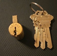 Schlage Primus EP 20-729-EP-606 Key In Knob Cylinder Satin Brass 3 Keys