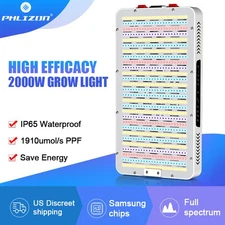 Phlizon Upgrade 2000W Led Grow Light with High Yield LED Full Spectrum Grow Lamp