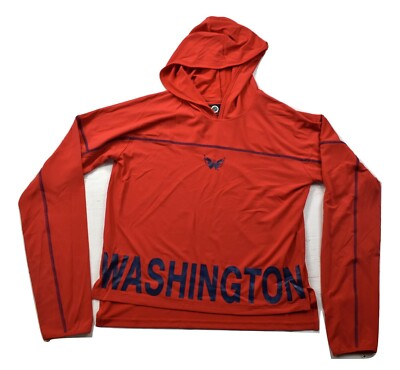 G-III 4 Her By Carl Banks Womens NHL Washington Capitals Active Hoodie NWT M