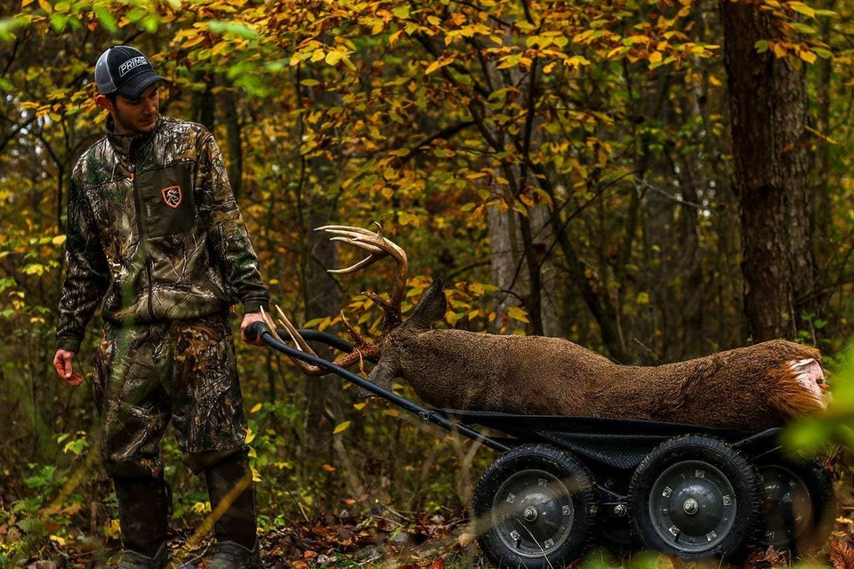 Hawk Crawler MultiUse Folding Cart, Deer Hunting Fishing Cart with 500