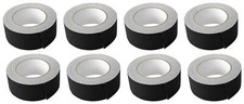  8 Rolls Rockville Pro Audio/Stage Wire ROCK GAFF Black Gaffers Tape 2"x100 Ft