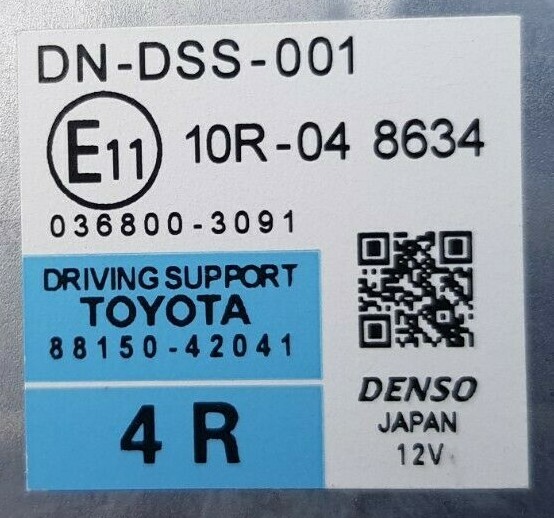 2018 TOYOTA RAV4 XA40 MK4 HYBRID DRIVING SUPPORT CONTROL MODULE 