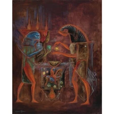 LEONORA CARRINGTON Poster or Rolled Canvas Print "The Ordeal of Owain"