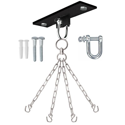 Boxing Punch Bag Heavy Duty Wall Bracket Swivel Ceiling Hook Snap Strand  Chain UK