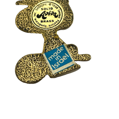 Vintage 1958 Peanuts KEYCHAIN Snoopy Tennis 2