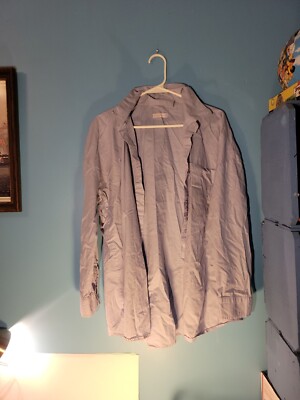 Simply Blessed Womens Button Up Collared Shirt Size M