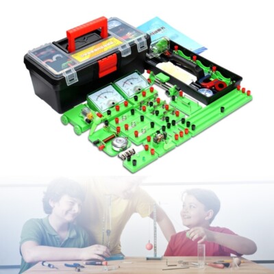 Physical Science Kits STEM Toy Electromagnetic Experiment Box with Handle,