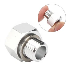 M12X1.5mm To 1/8 Npt For GM Ls Engine Oil Pressure Sensor Adapter Aluminun