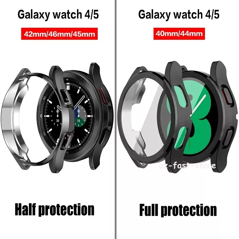 TPU Screen Protector Bumper Case Cover For Samsung Galaxy Watch 8 7 6 5 4 40/44m - Image 4 of 4