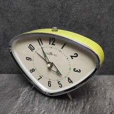 Vintage Wecker Uhr Tempic Tischuhr Retro Grün